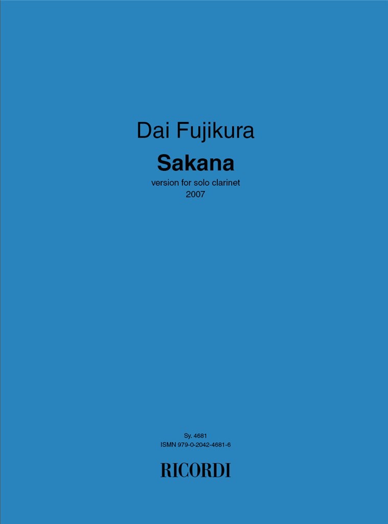 Sakana - Clarinet Version (2007)